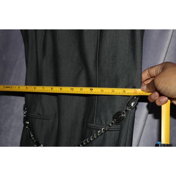 Sharangano Dress with Belt Short Sleveless Formal Buisness Casual Dress - Picture 3 of 8